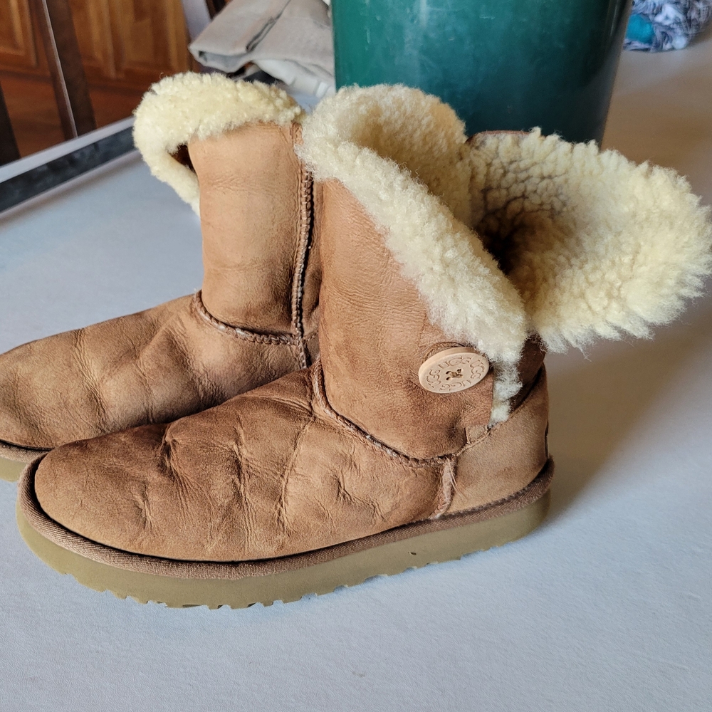 UGG Chestnut Boots with Plush Shearling